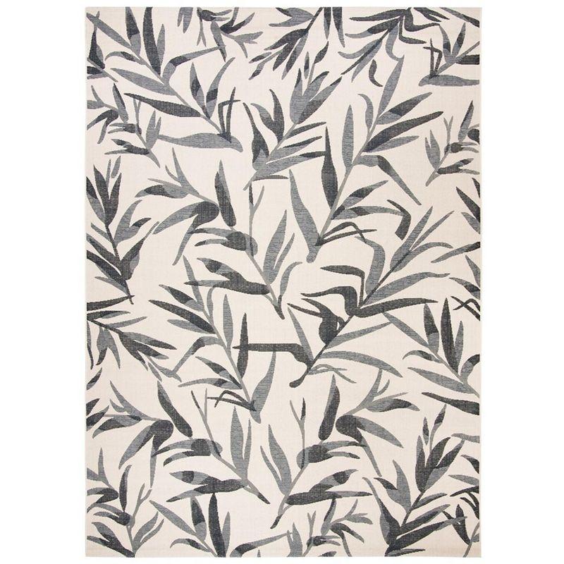 Courtyard CY7425 Power Loomed Indoor/Outdoor Area Rug - Beige/Anthracite - 8'x11' - Safavieh.