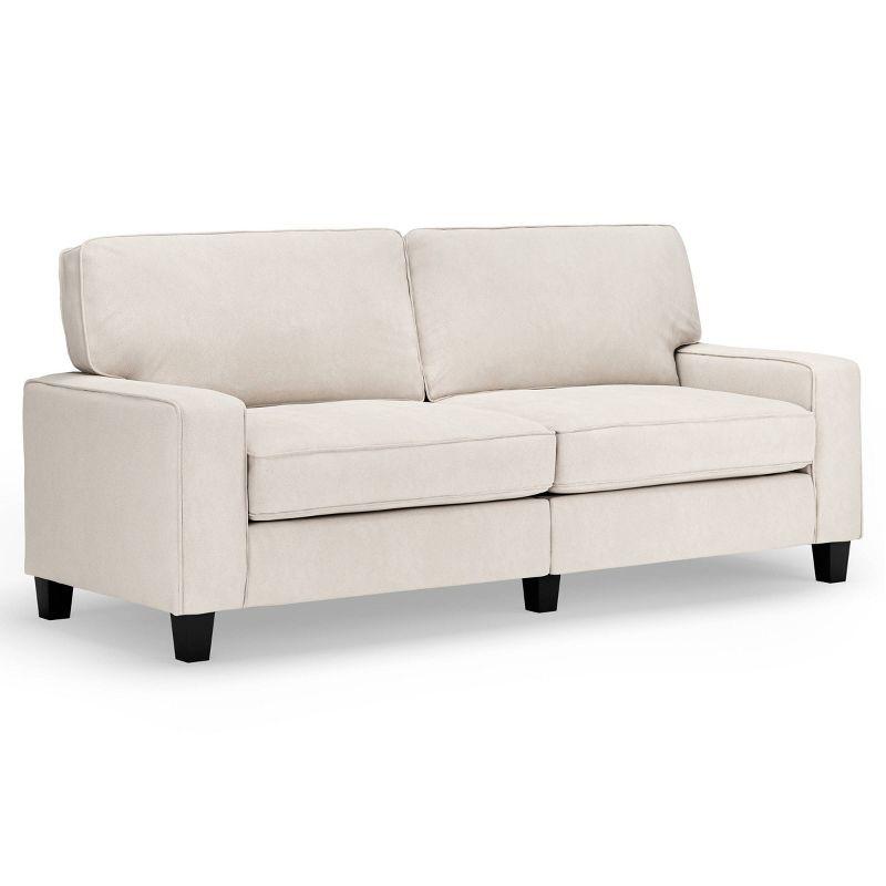 Serta Palisades 78" Track Arm Sofa, Easy Care Fabric, Soft Pillow Back, Pocket Coil Seat Cushions