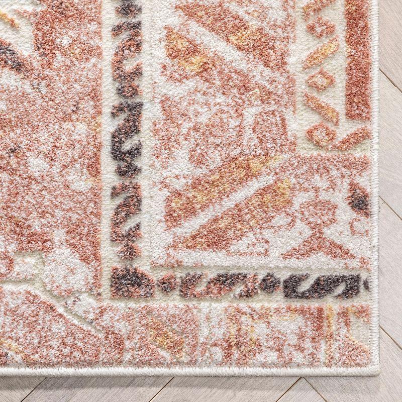Well Woven Adilah Distressed Bohemian Patchwork 2'7" x 9'10" Runner Rose Pink Area Rug