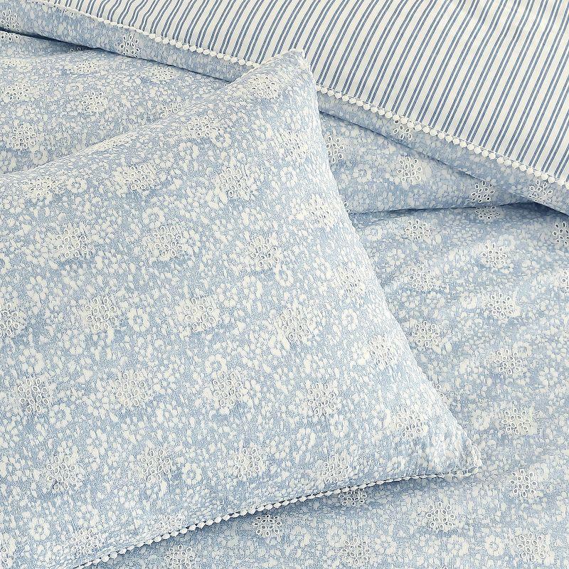 Peri Home Peri Home Ikat Eyelet Comforter Set Blue
