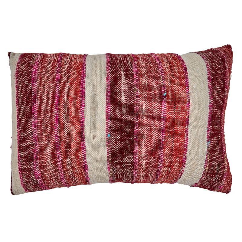 Lynn Collection Striped Cotton Throw Pillow