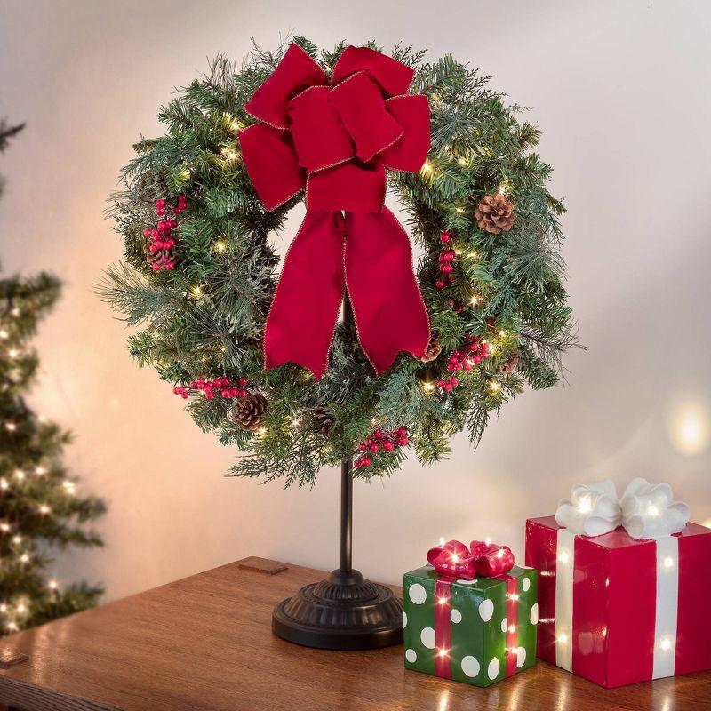 Tree Adjustable Stocking Holder - Haute Décor: Floor & Tabletop Display, Weighted Base, Indoor Use