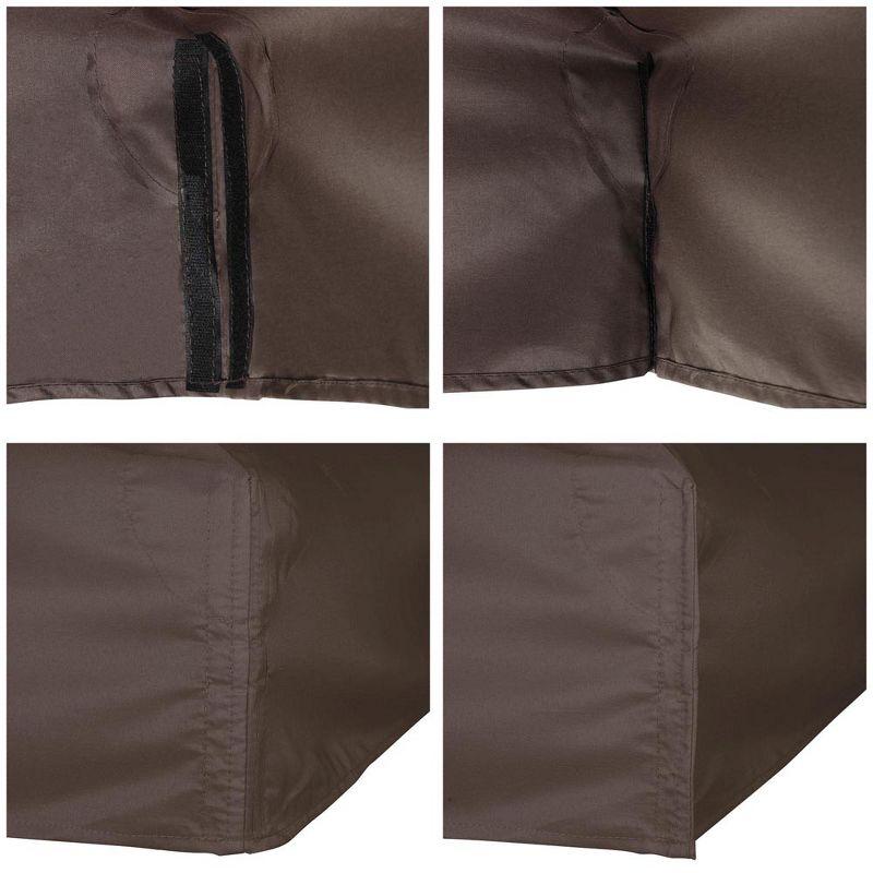 Yescom 10x10Ft Gazebo Top Replacement for beach cabanas for 1 Tier Outdoor Canopy Cover Patio Garden Yard Party Coffee Tan