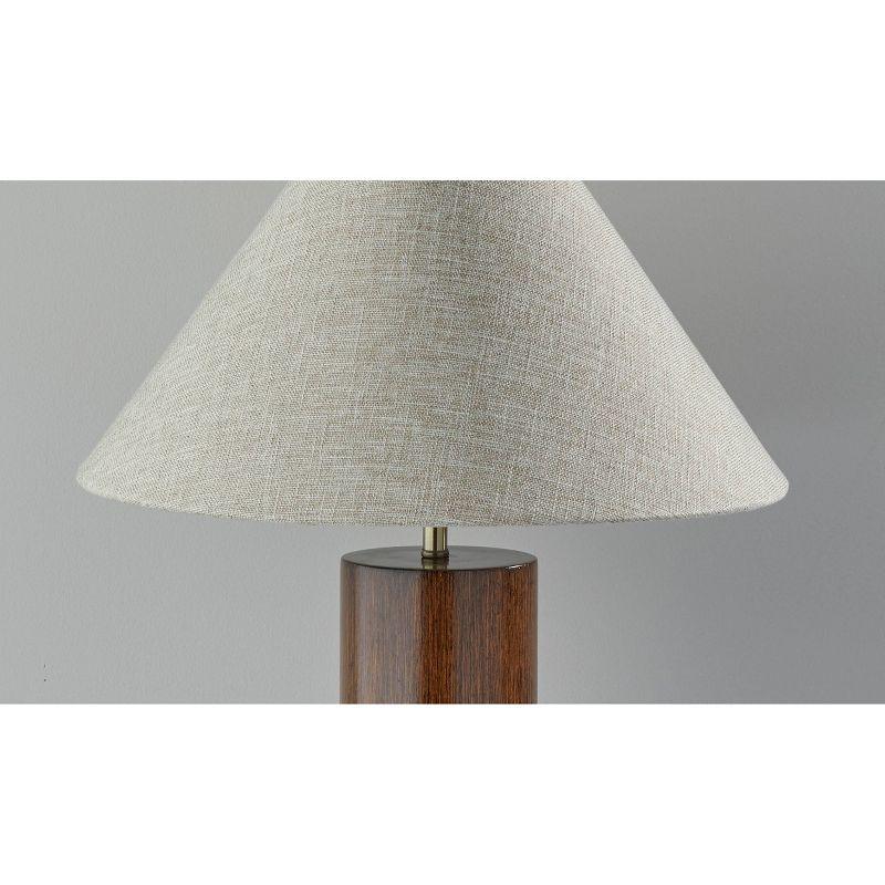 Martin Table Lamp Walnut - Adesso: Modern Bedroom & Living Room Lighting, UL Listed