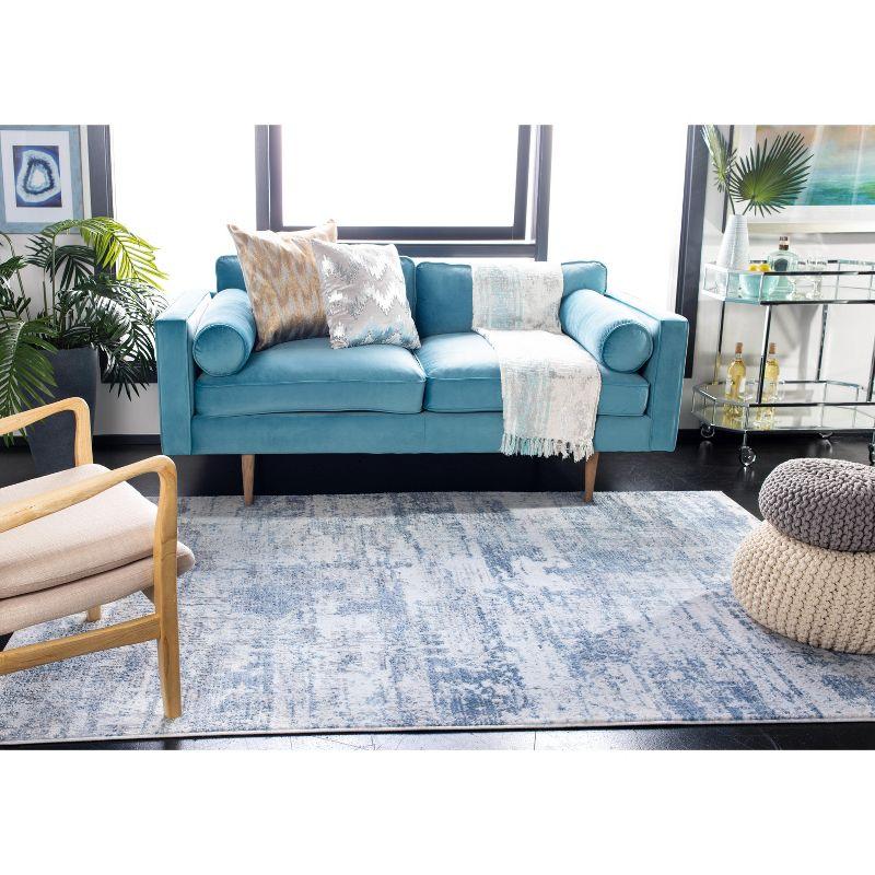 Amelia ALA700 Power Loomed Area Rug - Ivory/Blue - 8'x10' - Safavieh.