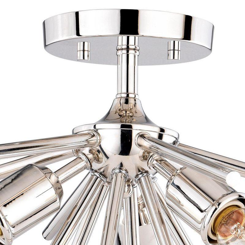 Vaxcel Estelle 3 - Light Flush Mount in  Polished Nickel