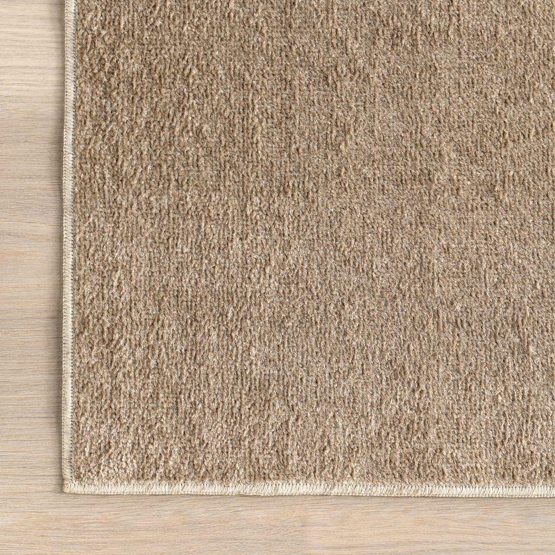 Nuloom Alena Solid Machine Washable Indoor Area Rug