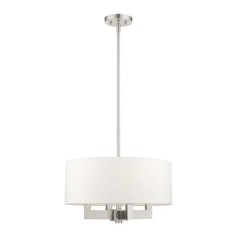 Livex Lighting Cresthaven 4 - Light Chandelier in  Brushed Nickel