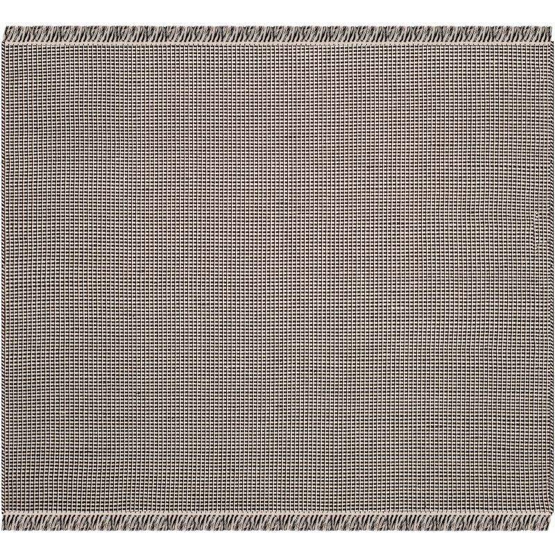 Montauk MTK340 Hand Woven Indoor Accent Rug - Ivory/Black - 4'x4' - Safavieh