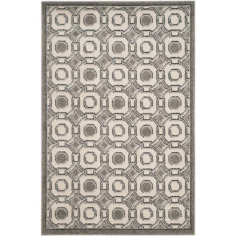 Amherst AMT431 Power Loomed Indoor Area Rug - Ivory/Grey - 4'x6' - Safavieh