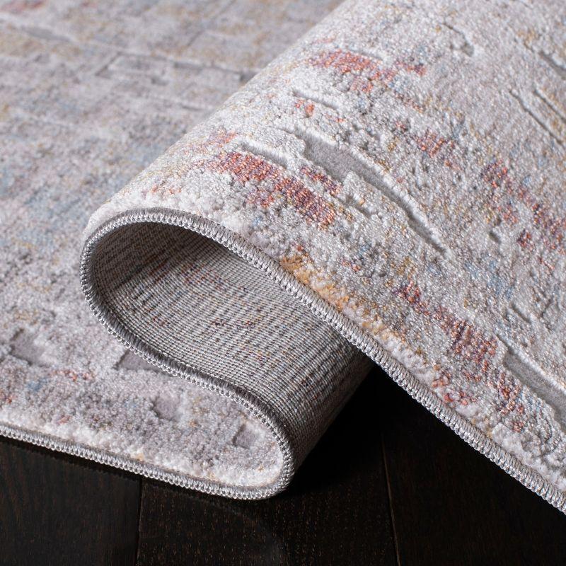 Valencia VAL405 Power Loomed Indoor Area Rug - Grey/Gold - 4'x6' - Safavieh