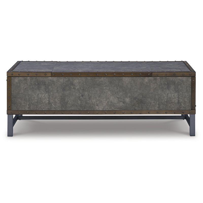 Signature Design by Ashley Casual Derrylin Lift-Top Coffee Table, Brown