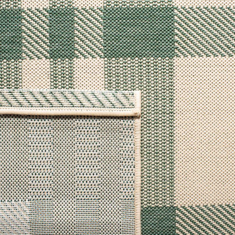 Courtyard CY6201 Power Loomed Indoor/Outdoor Area Rug - Green/Beige - 6'7"x9'6" - Safavieh.