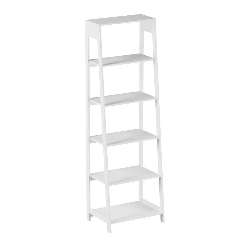 Hastings Home Ladder-Style 5-Tiered Bookcase