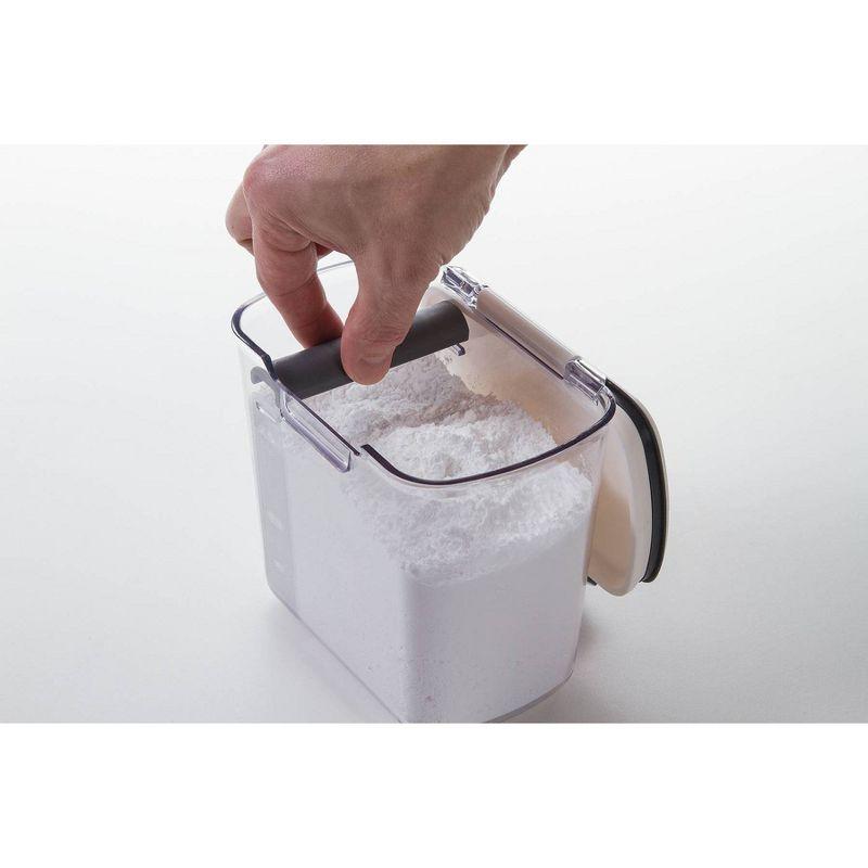 Prepworks 1.4qt Powdered Sugar ProKeeper: Airtight BPA-Free Powder Storage Container, Dishwasher-Safe, Includes Shaker