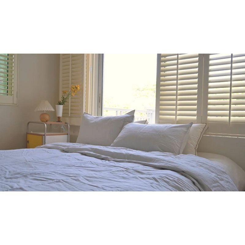 Peace Nest Linen and Cotton Duvet Cover with Pillowcase