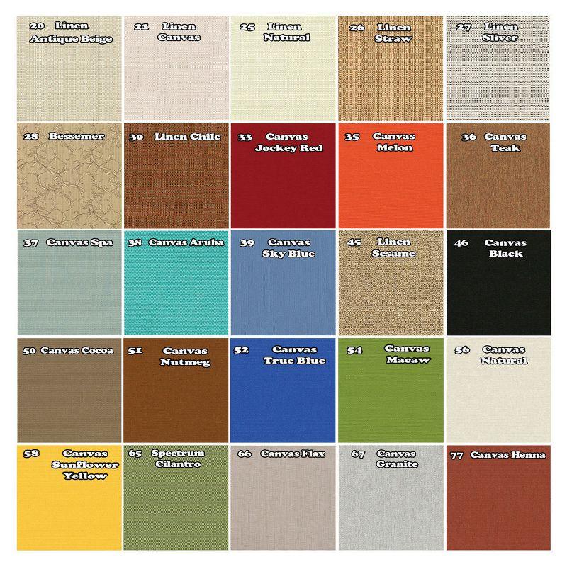 Patio Living Concepts Coronado 58 Floor Lamp 62270 with 2 black body and New Twist Caviar outdoor fabric shade