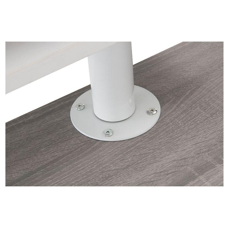 Rotating Multi Positional Modern Desk Light Gray - Techni Mobili