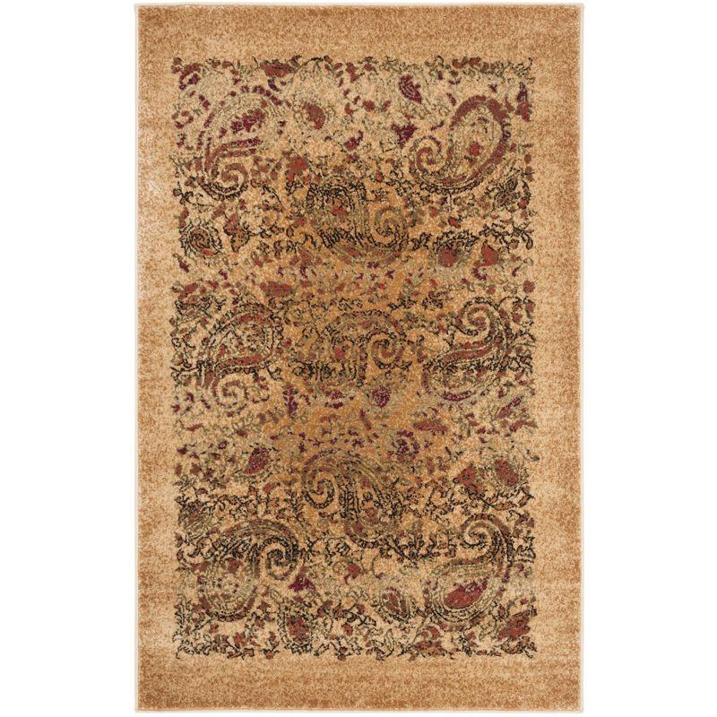 Lyndhurst LNH224 Power Loomed Accent Rug - Beige/Multi - 3'3"x5'3" - Safavieh