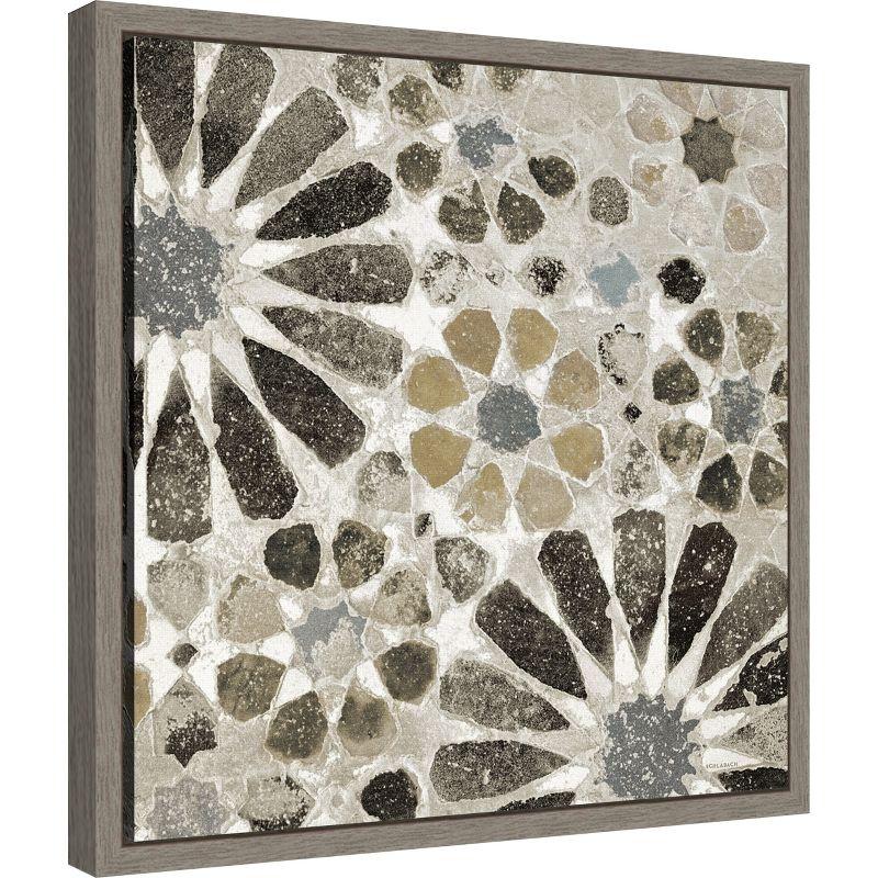 Amanti Art Alhambra Tile II Neutral by Sue Schlabach Framed Canvas Wall Art