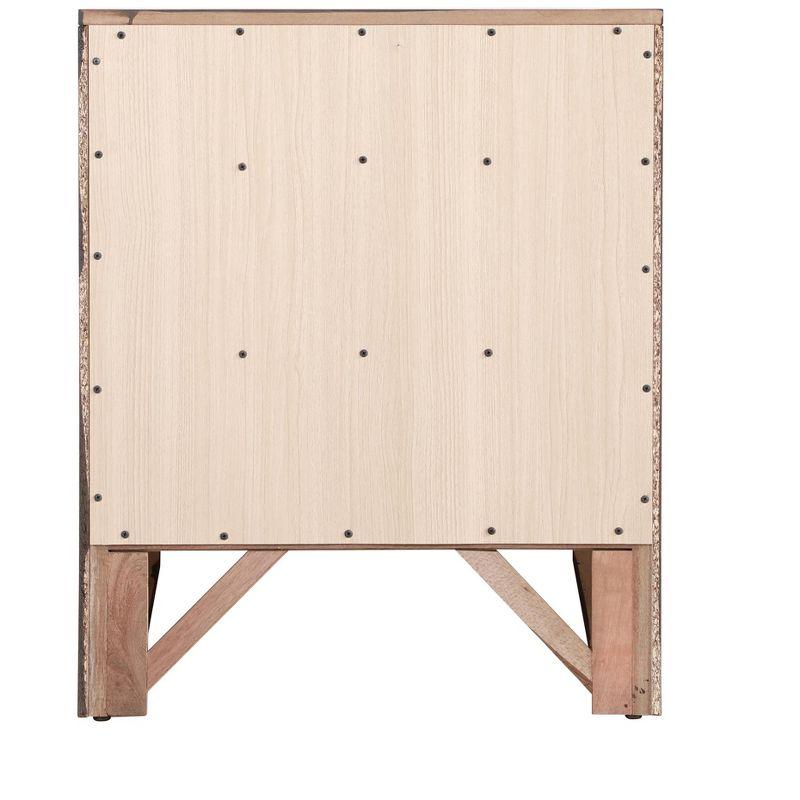 Passion Furniture Marilla 3-Drawer Cherry Nightstand (28 in. H x 23 in. W x 17 in. D)