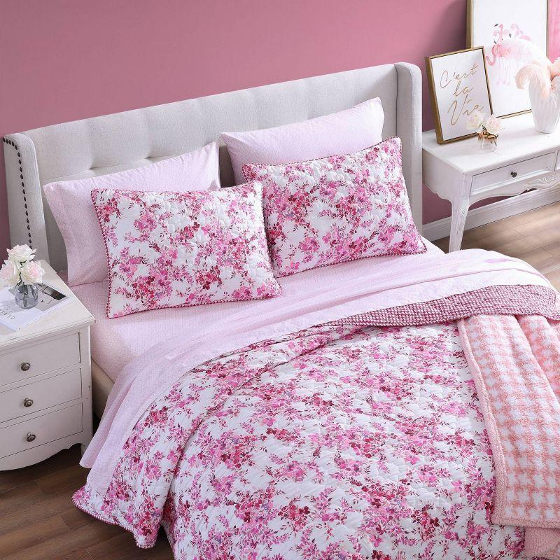 Floral Vineyard Polyester Quilt Set - Betseyville