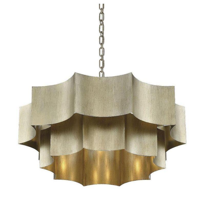 Carney 6 Light Metal Dimmable Tiered Chandelier