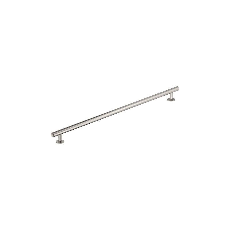 Polished Nickel 24-Inch Cylindrical Appliance Pull with Mounting Hardware