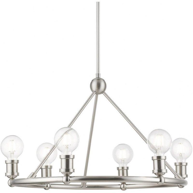 Livex Lighting Lansdale 6 - Light Chandelier in  Brushed Nickel