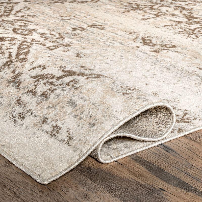 Nuloom Freja Floral & Paisley 2x10 Runner Indoor Area Rug for Living Room Bedroom Dining Room Entryway Hallway Kitchen, Beige/Ivory
