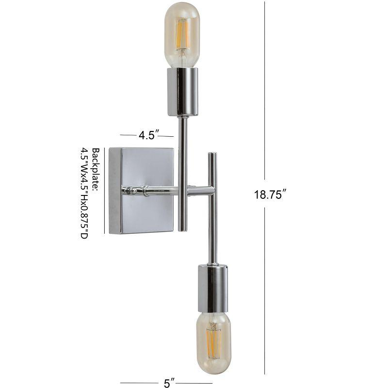 Turing 18.75" Polished Chrome LED Wall Sconce for Modern Homes