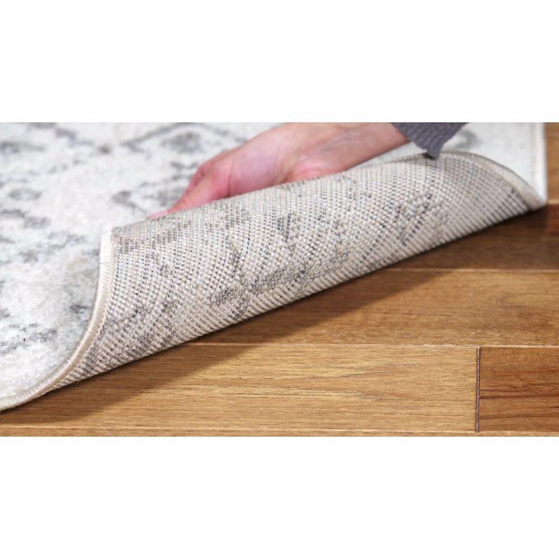 Tulum TUL240 Power Loomed Indoor Area Rug - Ivory/Light Grey - 5'3"x7'6" - Safavieh