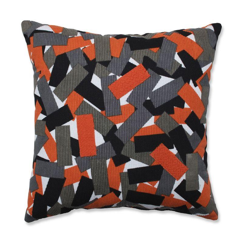 Pillow Perfect Appliqued Cotton Reversible Throw Pillow