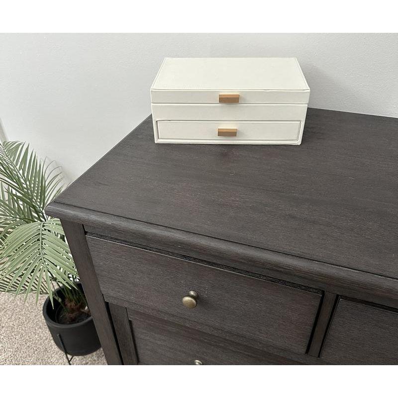 Two Drawer Organizer Jewelry Box - A New Day™ Cream: Polyurethane Storage with Divided Tray, Mirror, Rectangle Shape