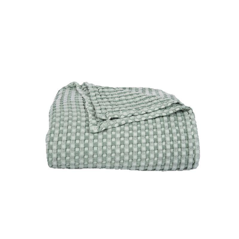 C&F Home Sage Bamboo Cotton Waffle Cooling Throw Blanket