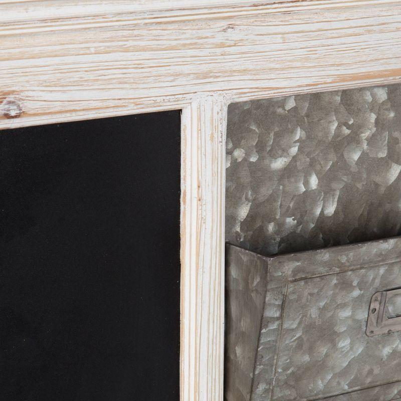 Kate and Laurel Solid Wood Wall Organizer