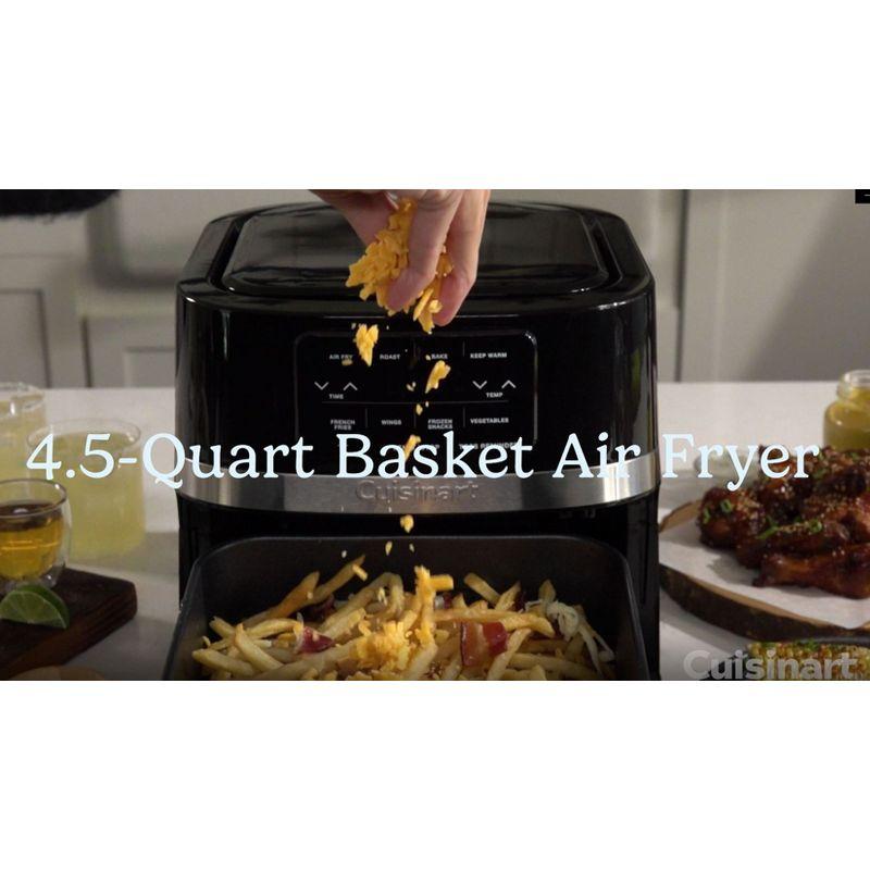 Cuisinart 4.5-Qt Black Stainless Steel Basket Air Fryer