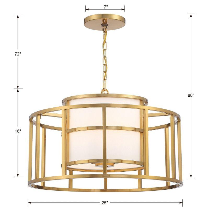 Crystorama Lighting Hulton 5 - Light Chandelier in  Gold