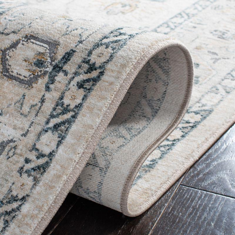 Dream DRM727 Power Loomed Area Rug - Ivory/Light Beige - 4'x6' - Safavieh.