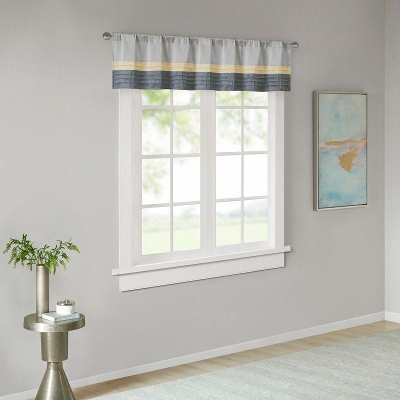 Madison Park Amherst Polyoni Pintuck Single Window Valance & Reviews | Wayfair