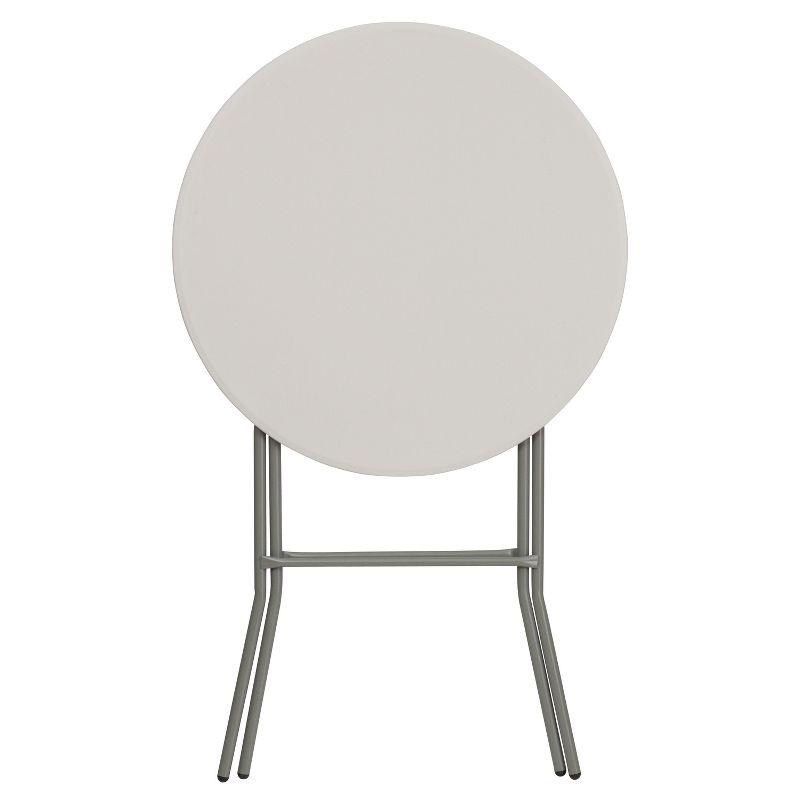 Flash Furniture Parker Round Plastic Bar Height Folding Event Table
