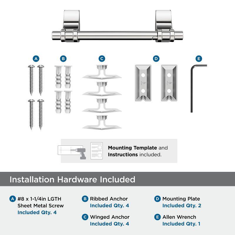 Amerock Davenport Chrome Pivoting Double Post Toilet Paper Holder