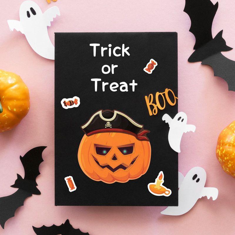 Wrapables Make Your Own Halloween Stickers, DIY Make a Face Sticker Sheets, Halloween Crafts and Activities, Party Favors (24 Sheets)