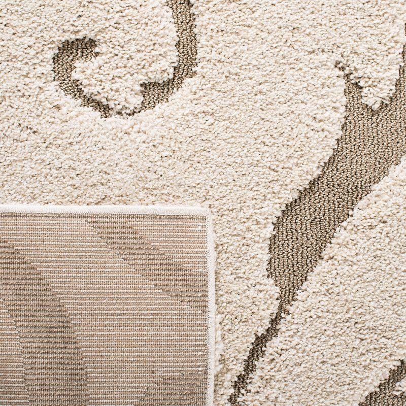 Florida Shag SG455 Power Loomed Indoor Runner Rug - Cream/Beige - 2'3"x7' - Safavieh.