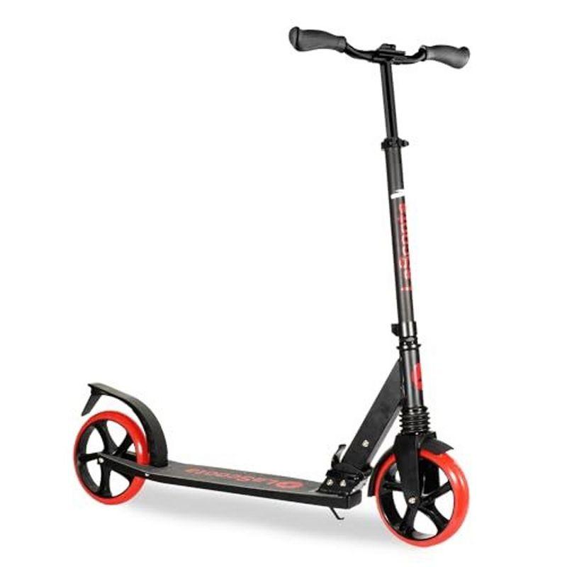 Red and Black Adjustable Aluminum Kick Scooter