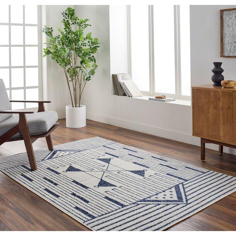 Mark & Day Neerijnen 4'11"x7' Rectangle Woven Indoor Area Rugs Dark Blue