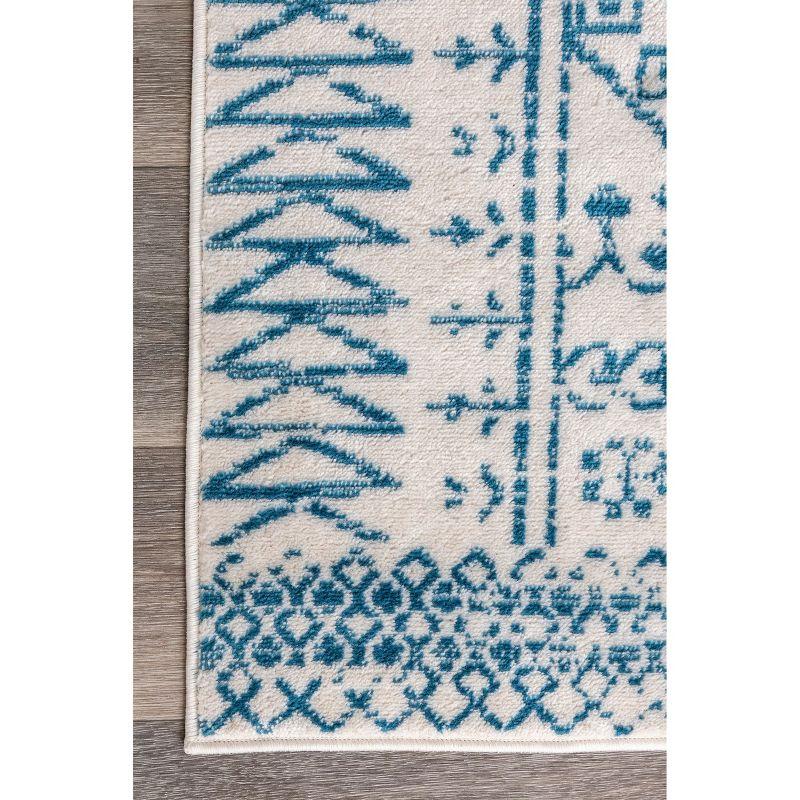 Nuloom Frances Moroccan 3x5 Accent Indoor Area Rug for Living Room Bedroom Dining Room Entryway, Blue