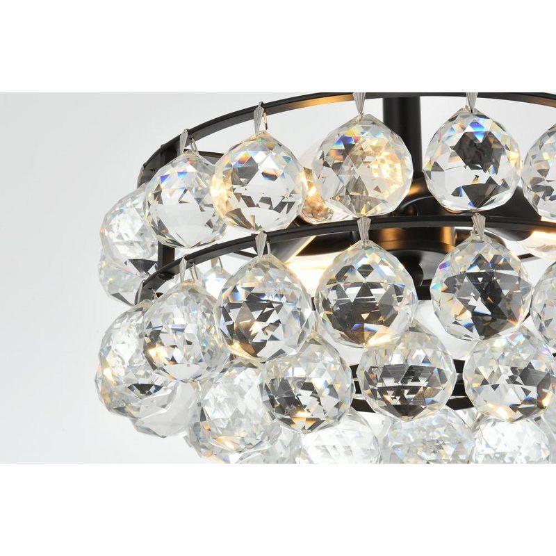 Elegant Lighting Savannah 12 inch flush mount in black