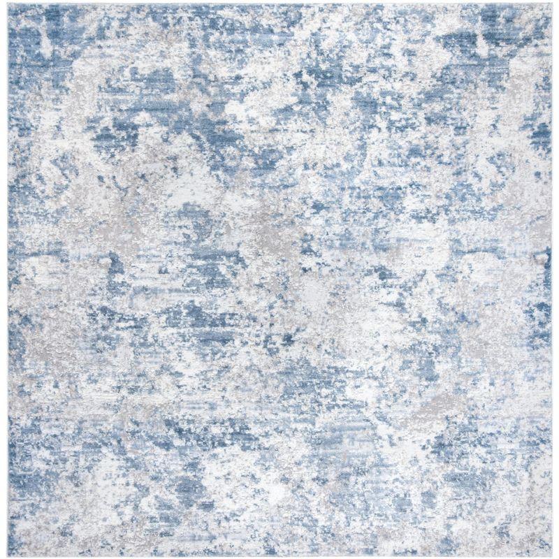 Amelia ALA705 Power Loomed Area Rug - Grey/Blue - 3'x3' - Safavieh.
