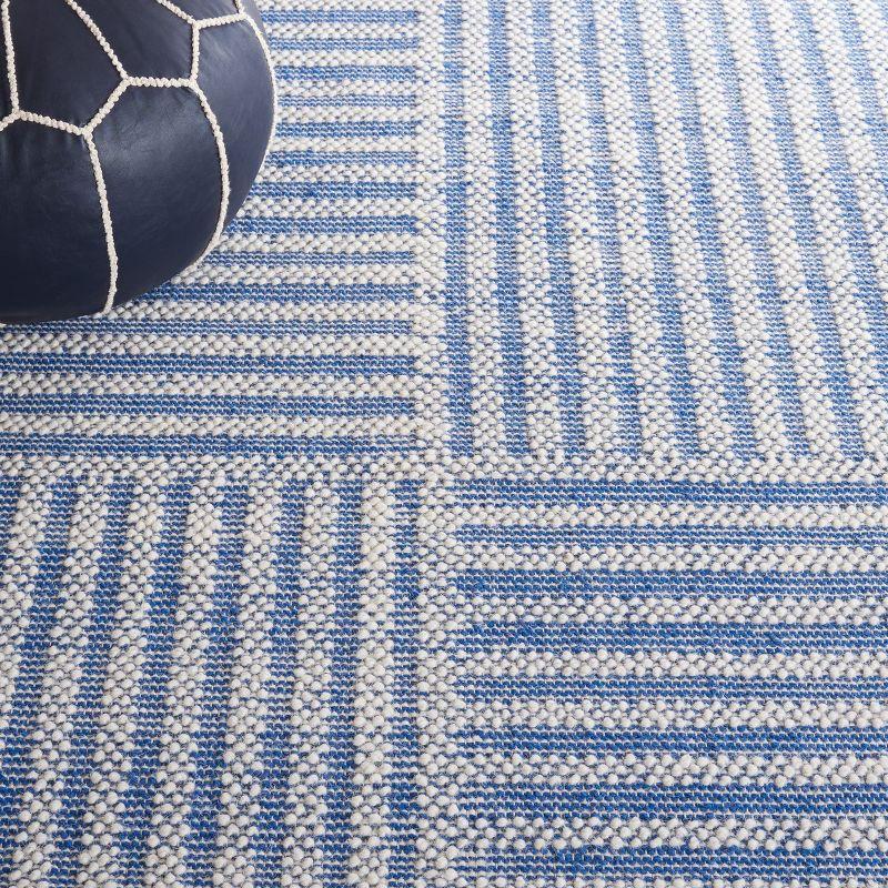 Natura NAT227 Hand Woven Indoor Area Rug - Ivory/Blue - 8'x10' - Safavieh